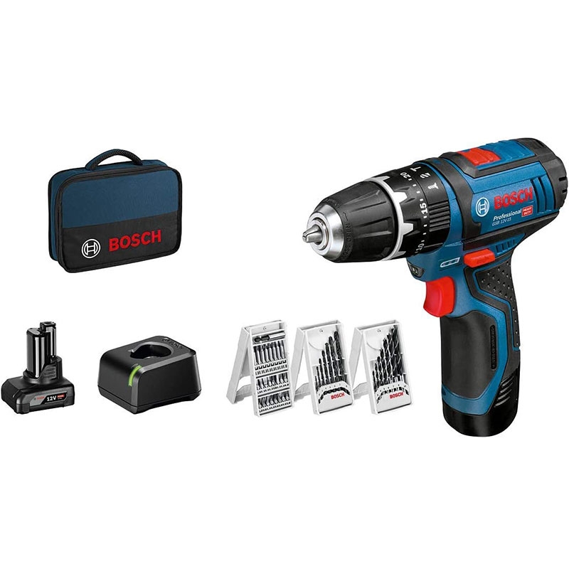 Bosch GSB 12V-15 Vorteils-Set 06019B690G