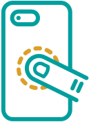 Happy Strappy Smartphone Fingerhalter weiss