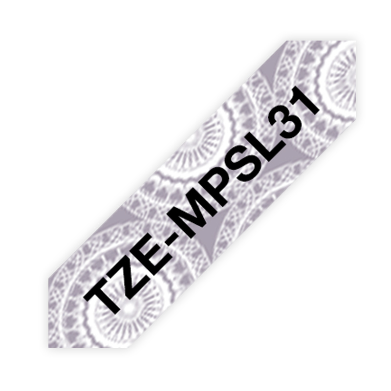 Brother TZe-MPSL31 Schriftband P-touch mit Muster (laminiert) 4m lang