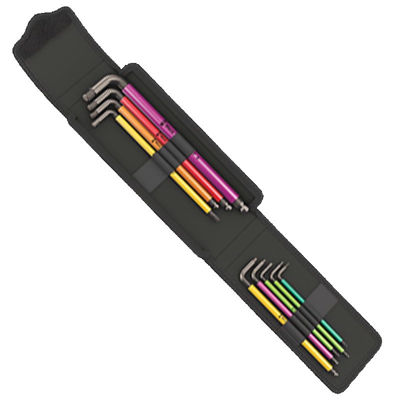 Wera Bicycle Set 4 - Fahrrad-Werkzeug-Set, Inbusschlüssel-Satz, 9-teilig