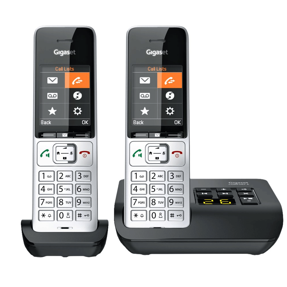 Gigaset 500A Comfort Duo Schnurlostelefon schwarz/silber