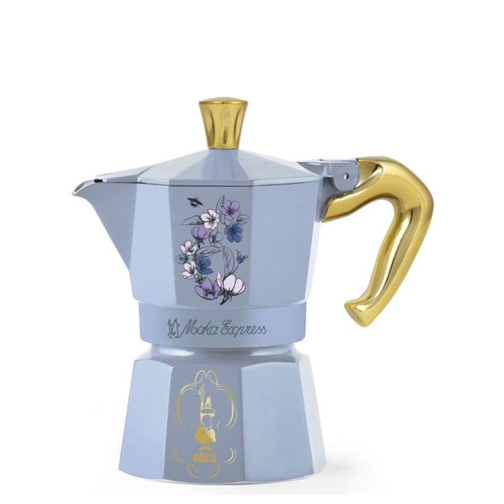 Bialetti Moka Express Bridgerton Espressokocher himmelblau 3 Tassen