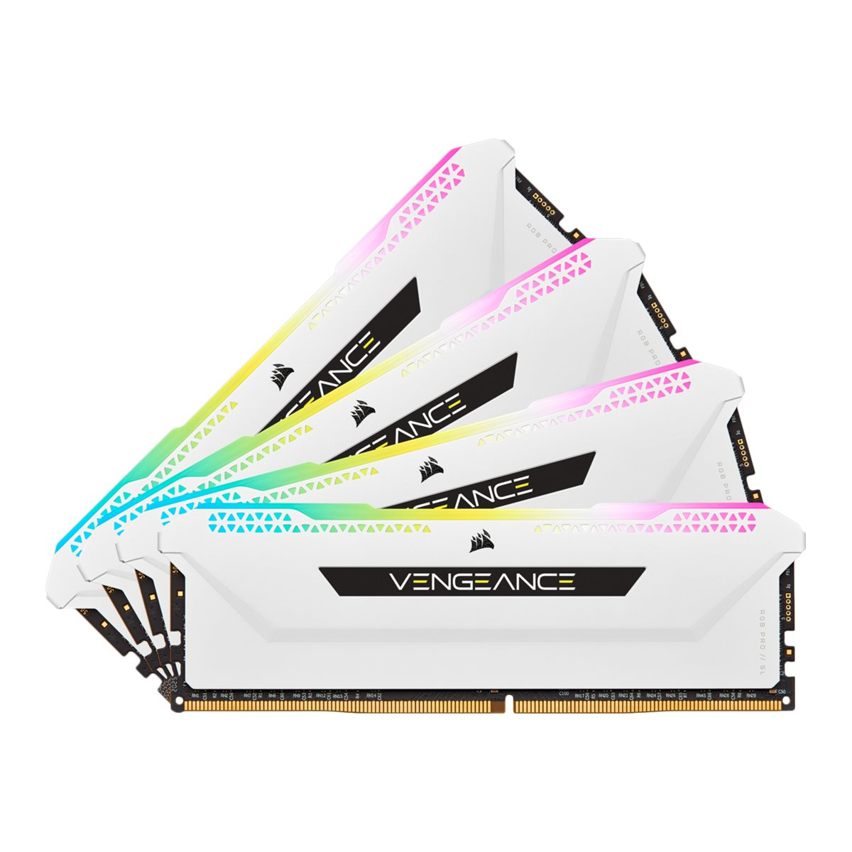 Corsair Vengeance RGB PRO SL DDR4 3200MHz C16 64GB (4x16GB) Arbeitsspeicher weiß