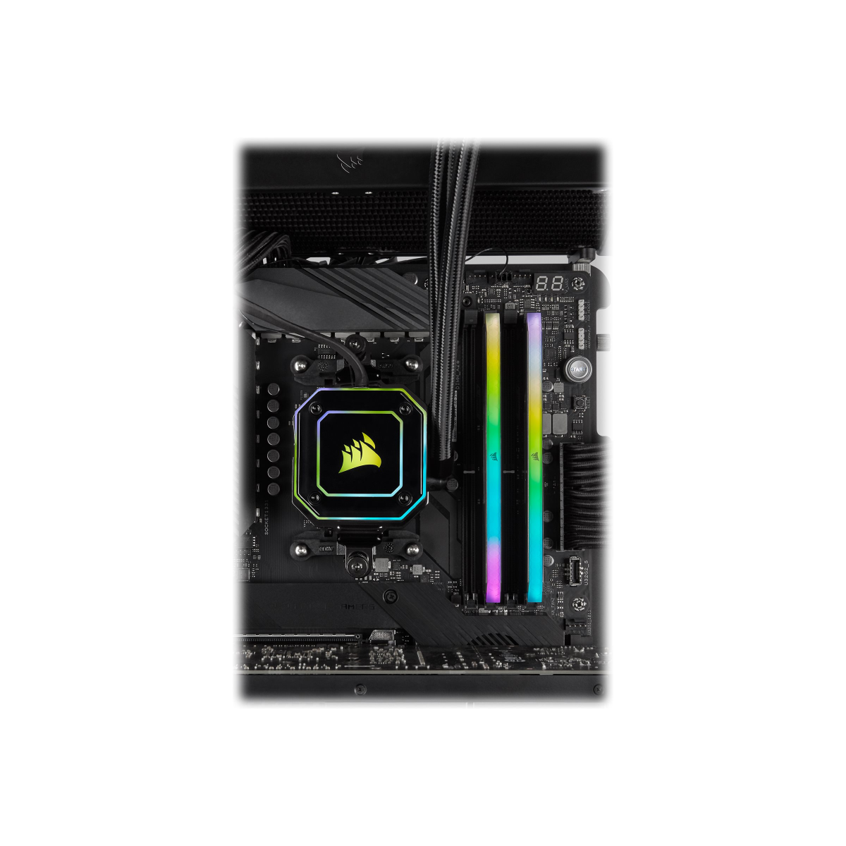 Corsair Vengeance RGB RT DDR4 3200MHz C16 16GB (2x8GB) Arbeitsspeicher schwarz