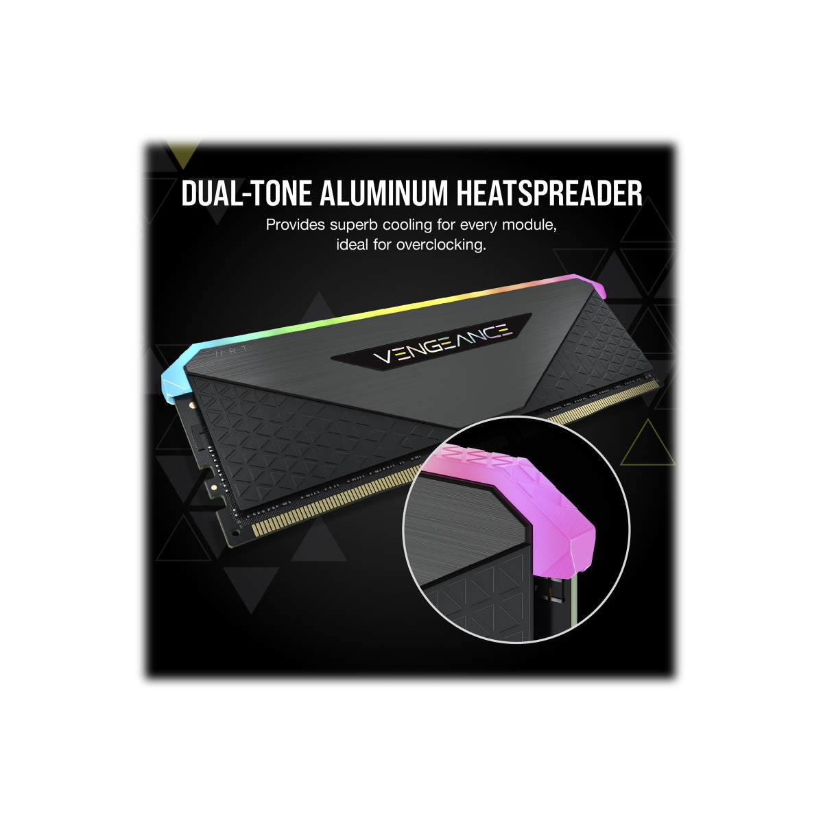 Corsair Vengeance RGB RT DDR4 3200MHz C16 16GB (2x8GB) Arbeitsspeicher schwarz