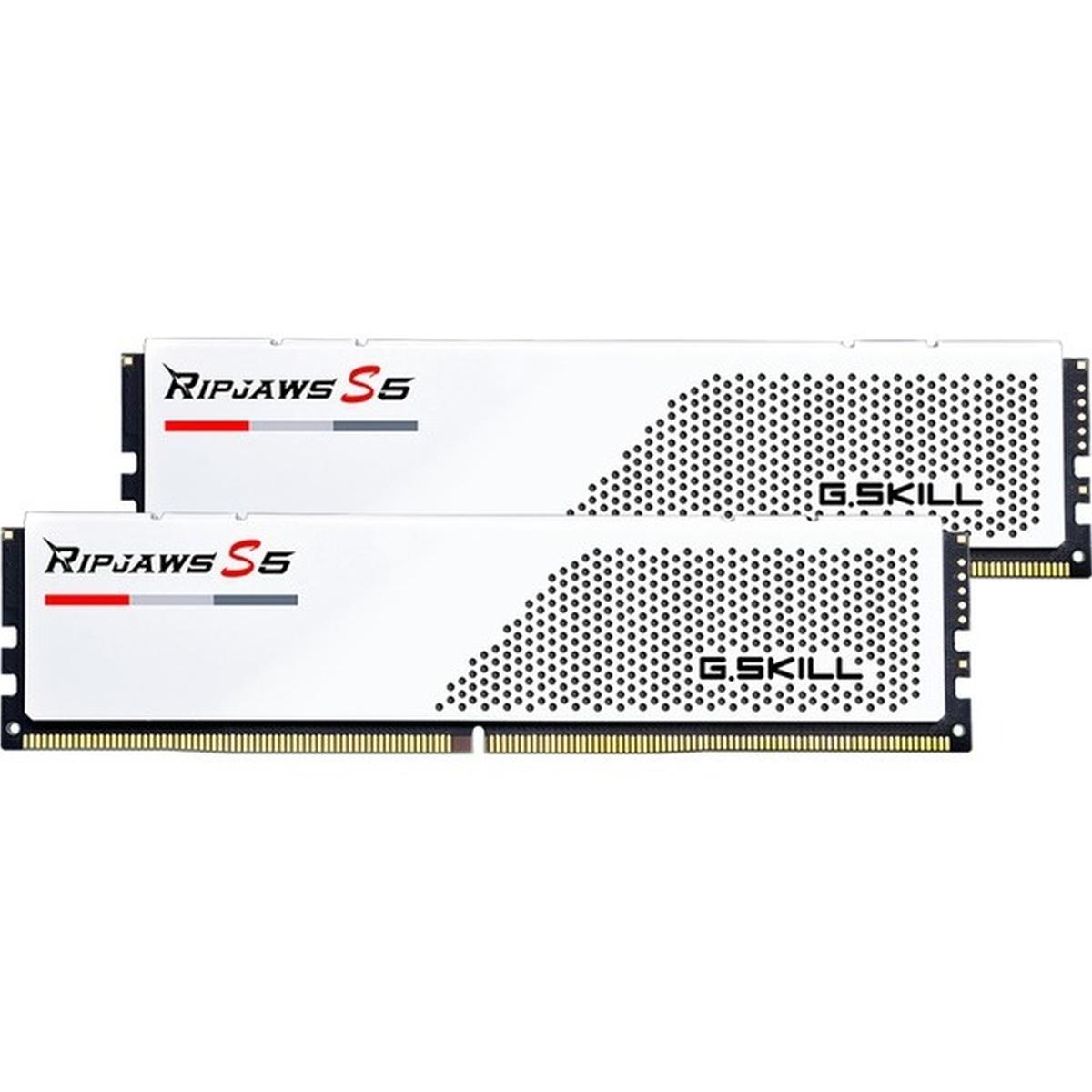G.Skill Ripjaws S5 64GB Kit DDR5-5600 CL36 Arbeitsspeicher weiß