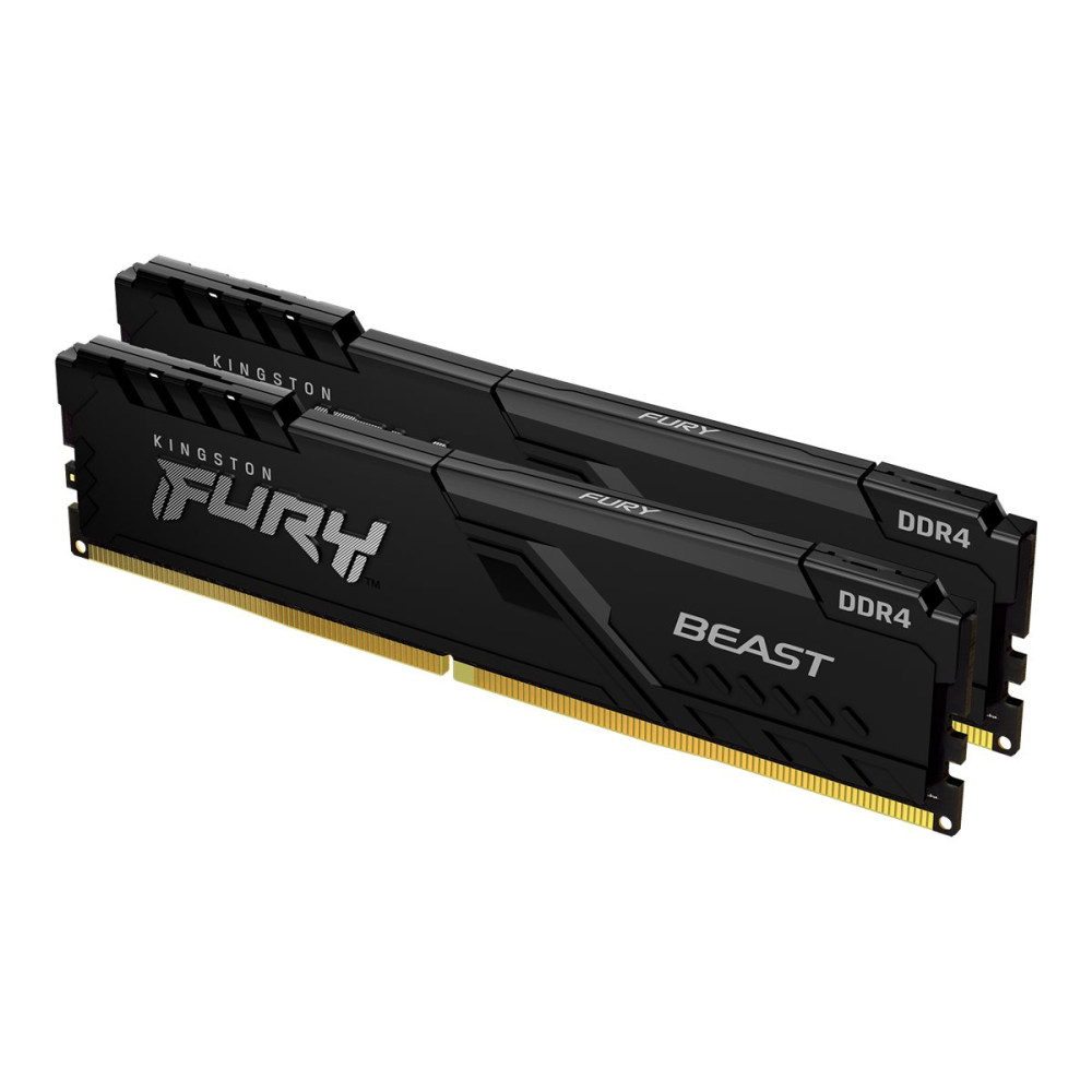 Kingston FURY Beast 32GB (2x16GB) 3200MHz DDR4 CL16 Desktop Speicher Kit (2. Wahl)