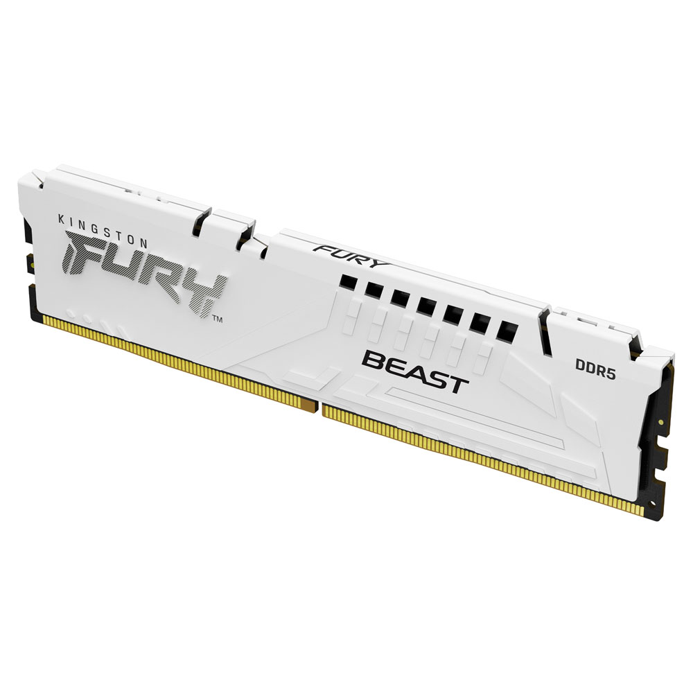 Kingston FURY Beast 64GB Kit DDR5-6000 CL30 Arbeitsspeicher weiß