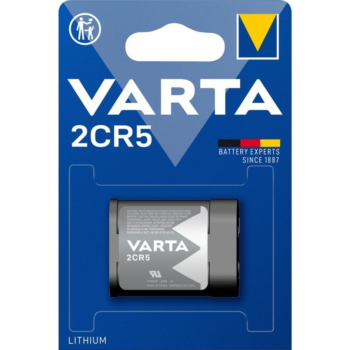 Varta 2CR5 Lithium Batterie 6V