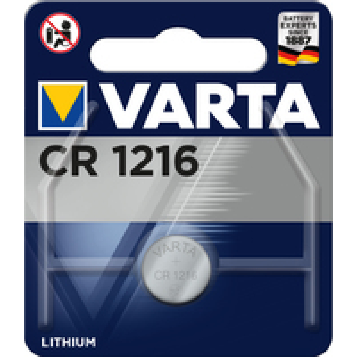 Varta CR1216 Lithium Knopfzelle 3V