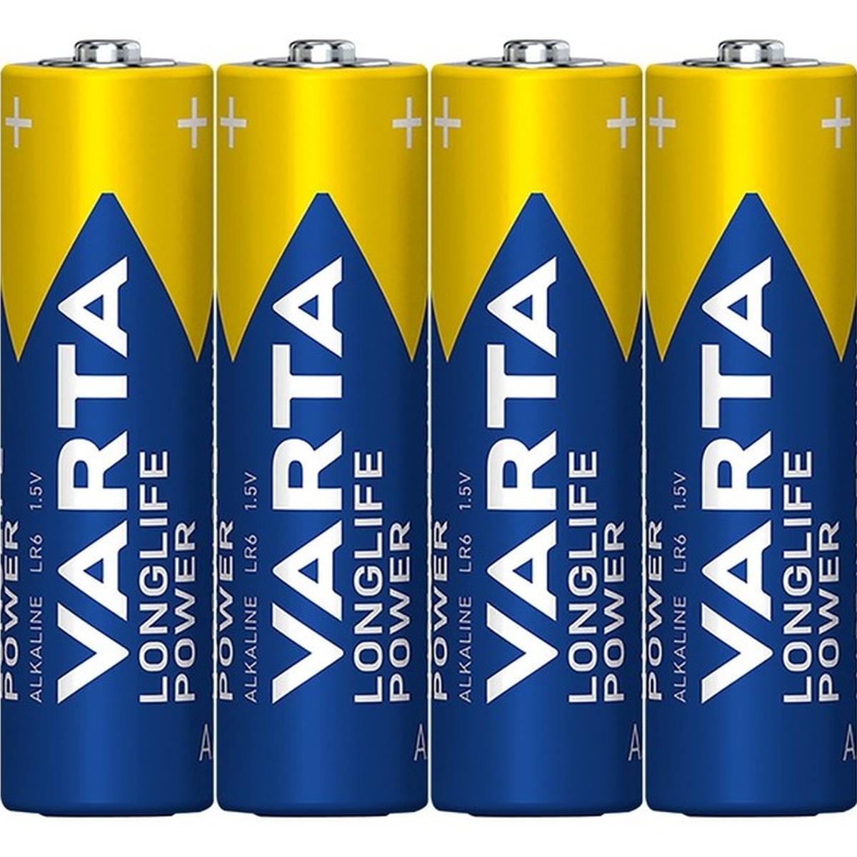 Varta Longlife Power AA Alkaline Batterien 4er Pack