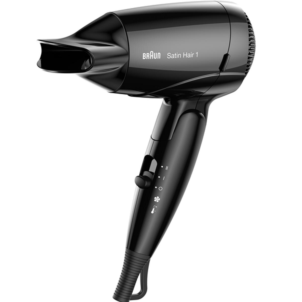 Braun HD130 Satin Hair 1 Style&Go Haartrockner schwarz