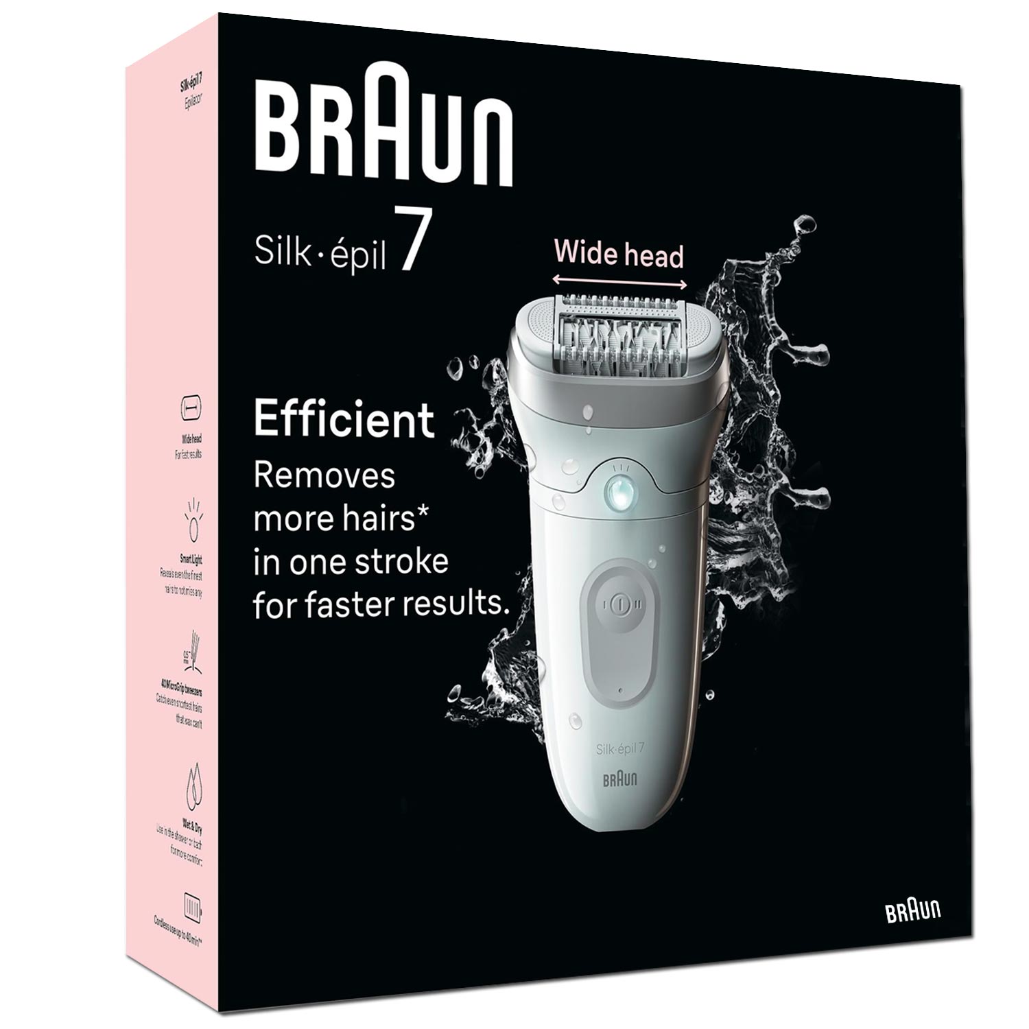 Braun Silk-épil 7 7-011 Epilierer weiß/silber