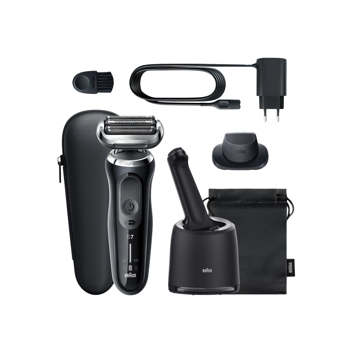 Braun 71-N7200cc Series 7 Rasierer schwarz/grau