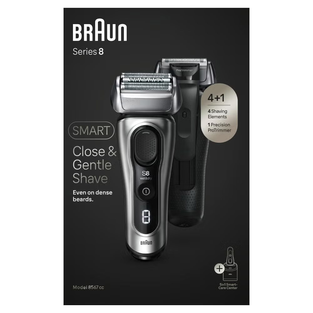 Braun Series 8 8567cc Rasierer Herren silber