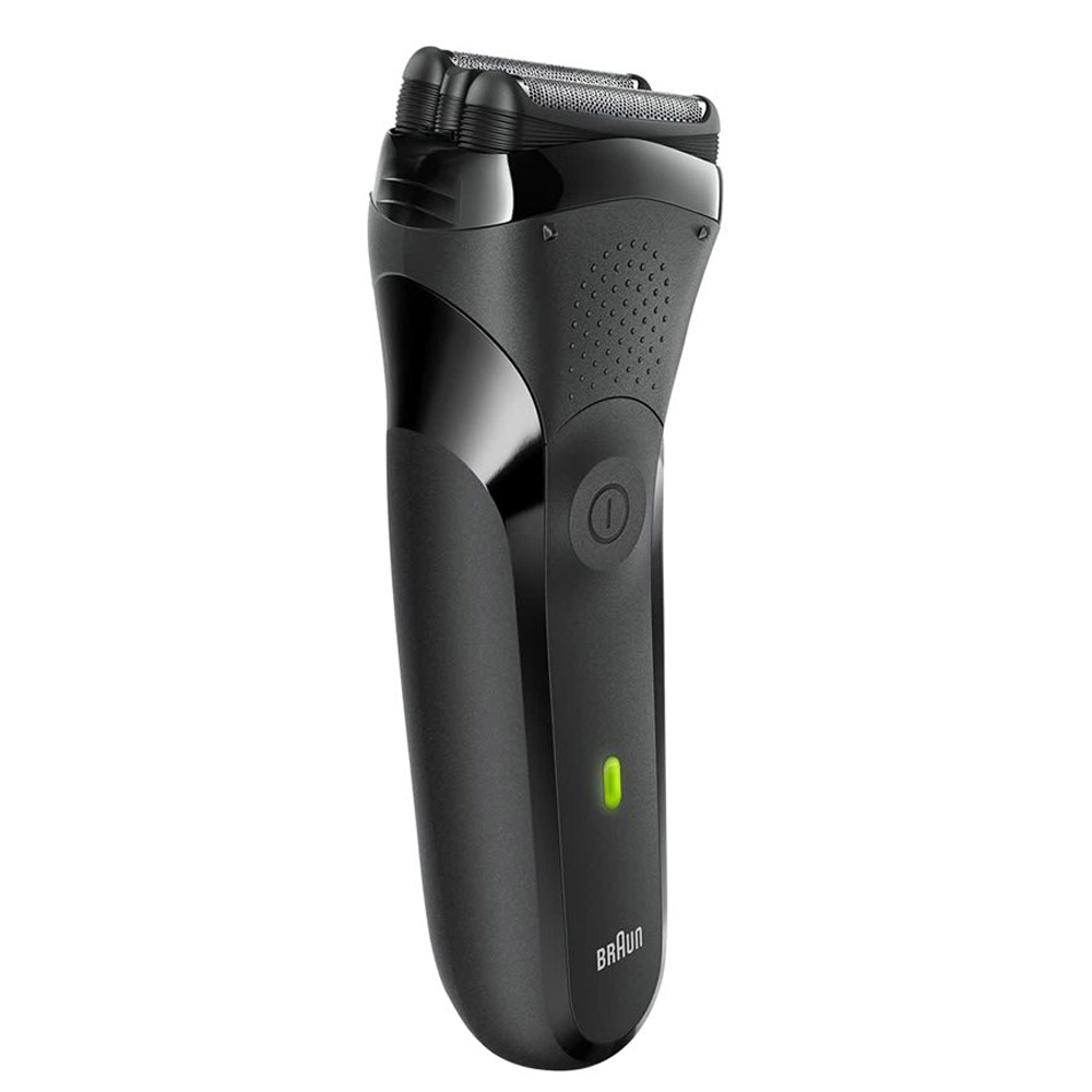 Braun Series 3 300S Elektrorasierer mit 3 flexiblen Klingen schwarz/grün (2.Wahl)