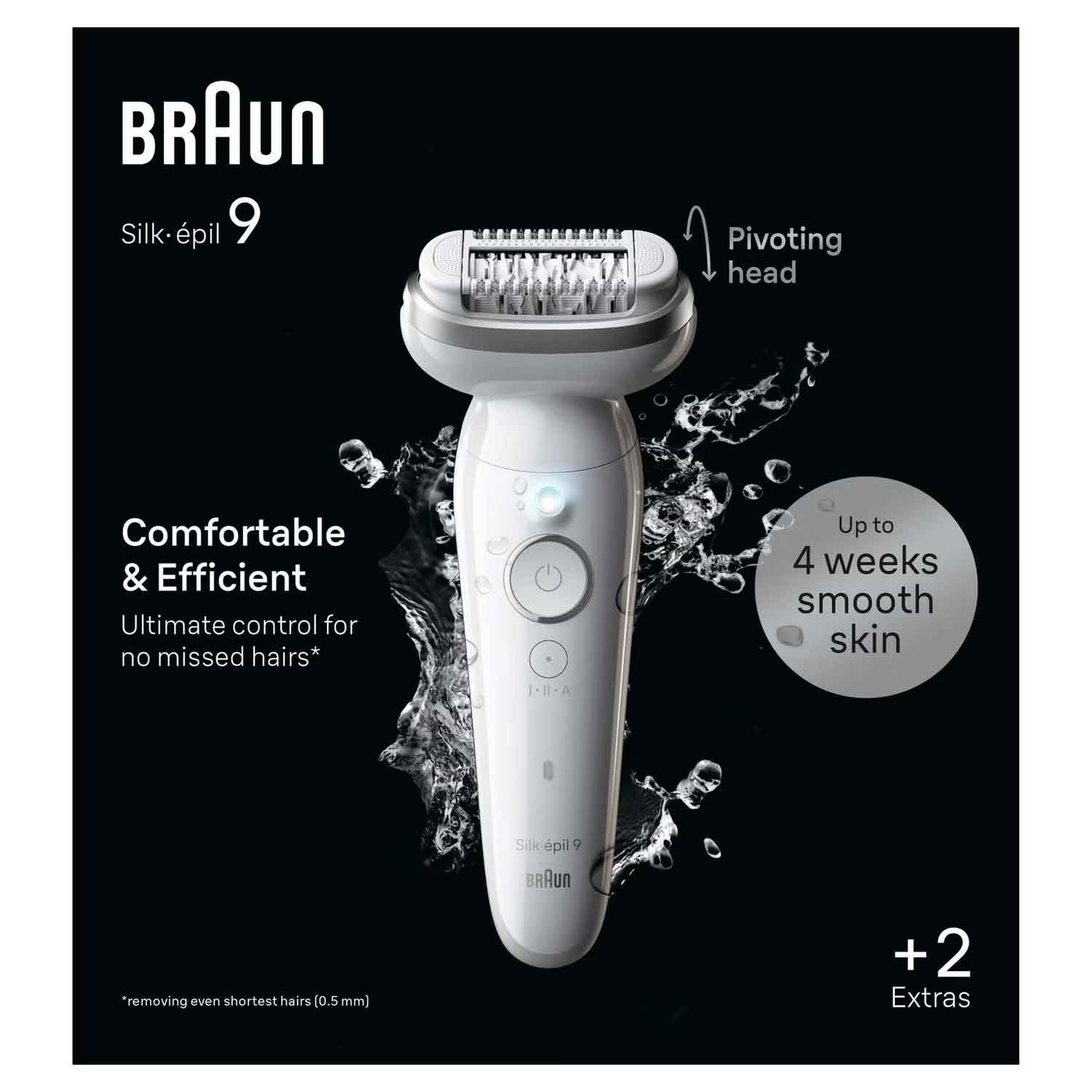 Braun Silk-épil 9 9-011 Epilierer weiß/silber