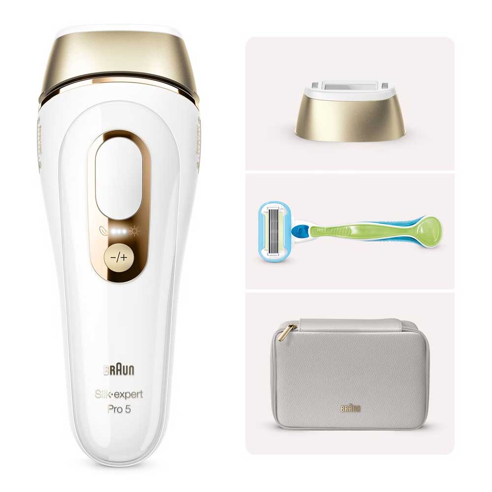 Braun PL5052 Silk-expert Pro 5 IPL-Haarentferungsgerät weiß/gold
