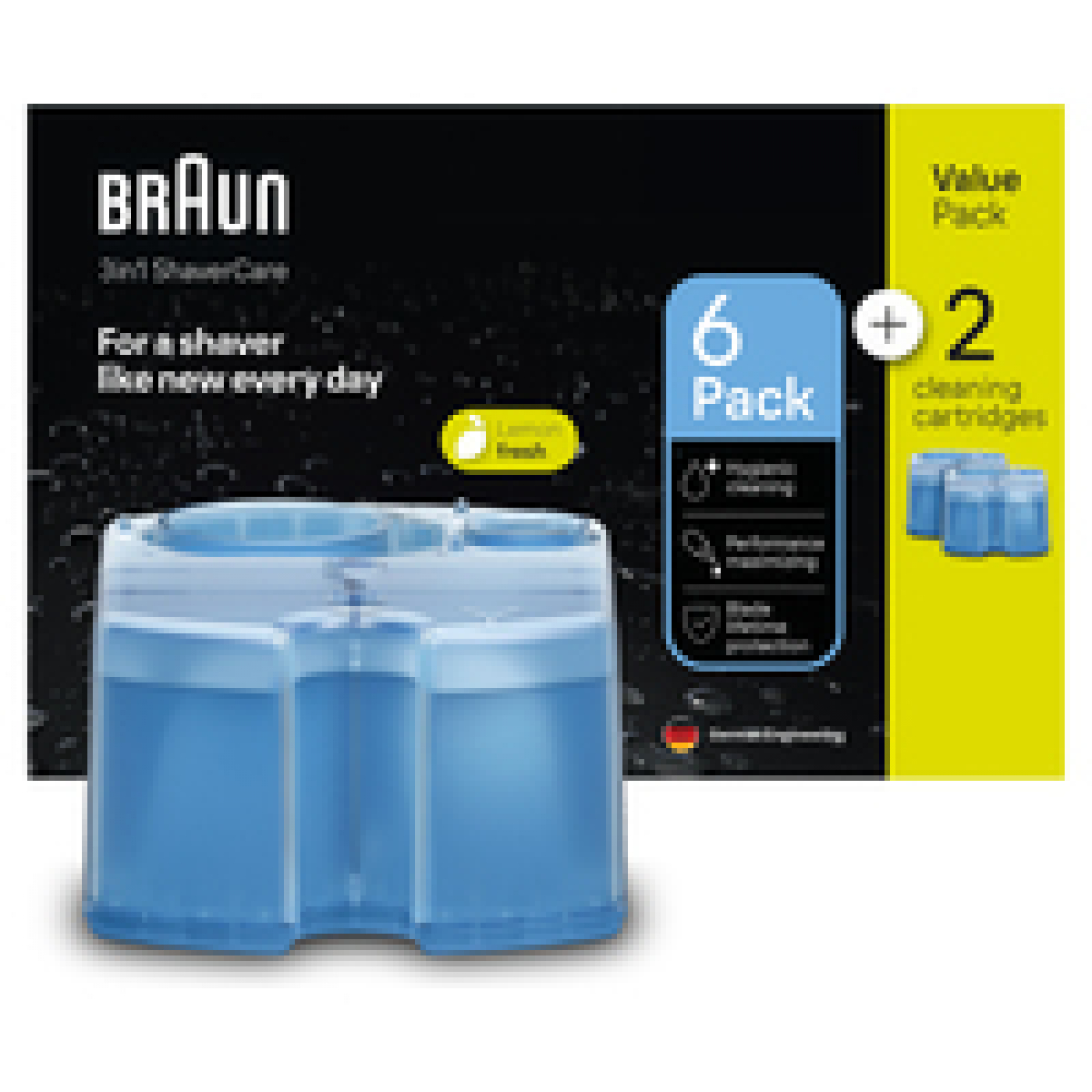 Braun CCR 6+2 Rasierer-Reinigungsstation Nachfüllkartuschen Promopack