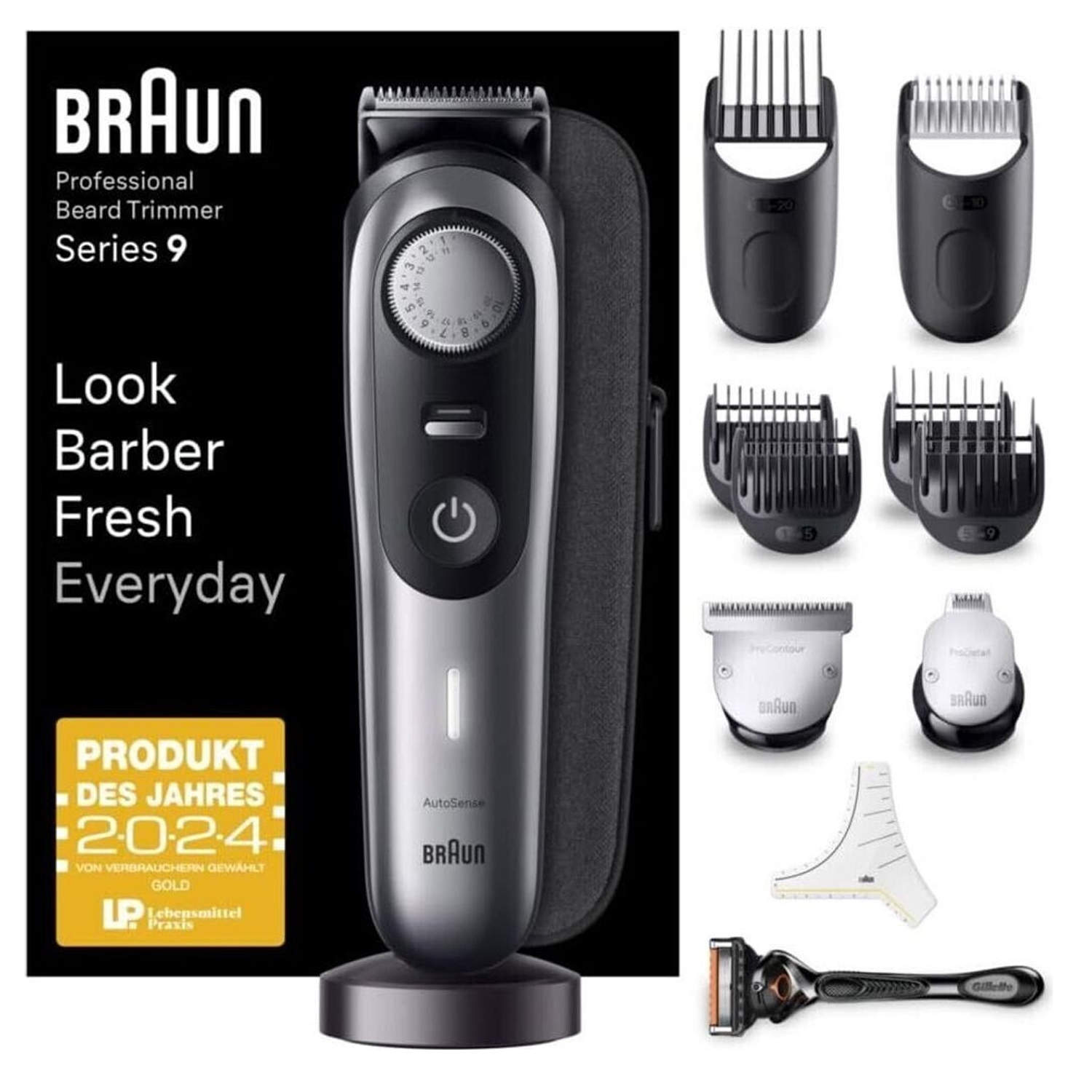 Braun Series 9 BT9440 Barttrimmer chrom (2.Wahl)