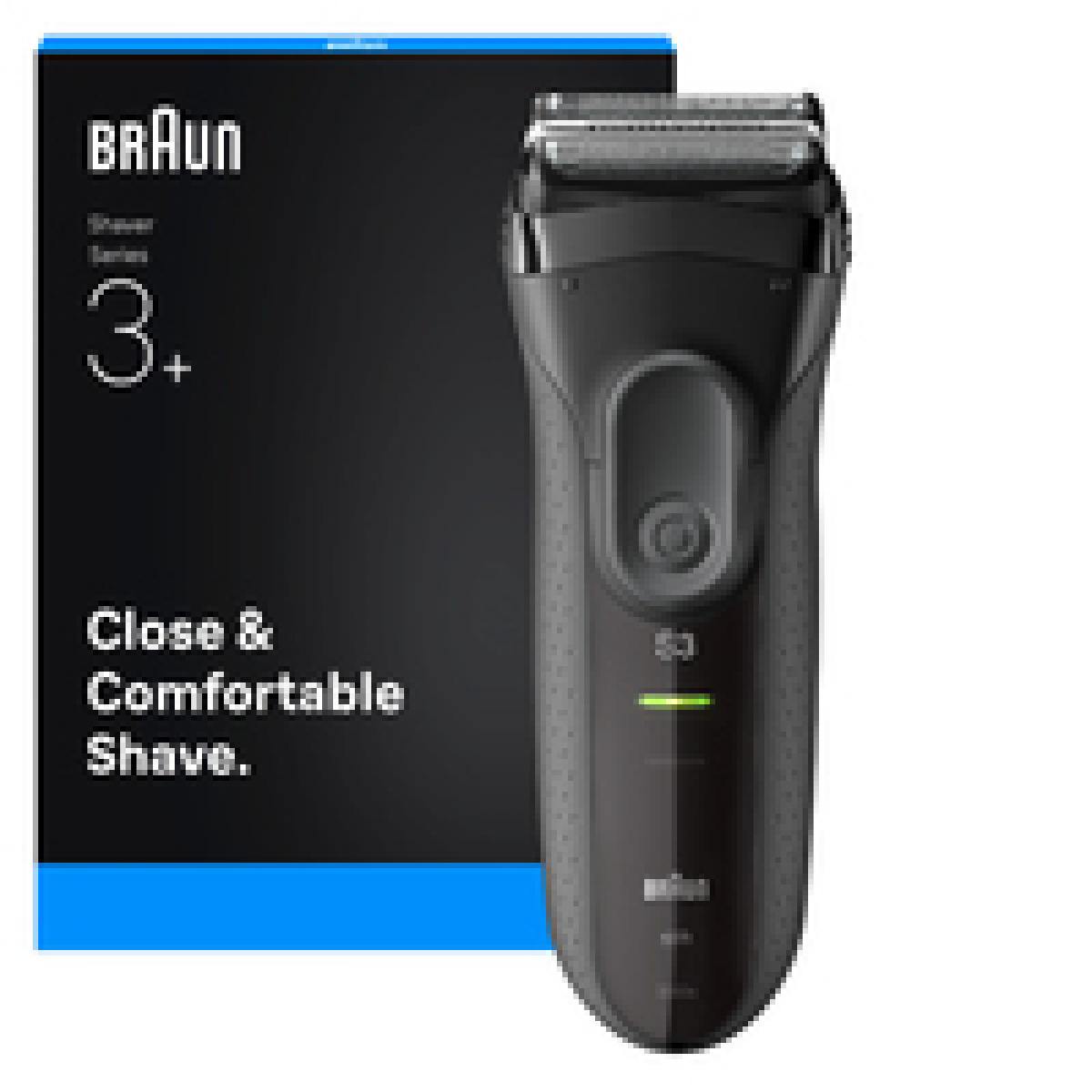 Braun Series 3+ 3000S Elektrorasierer grau
