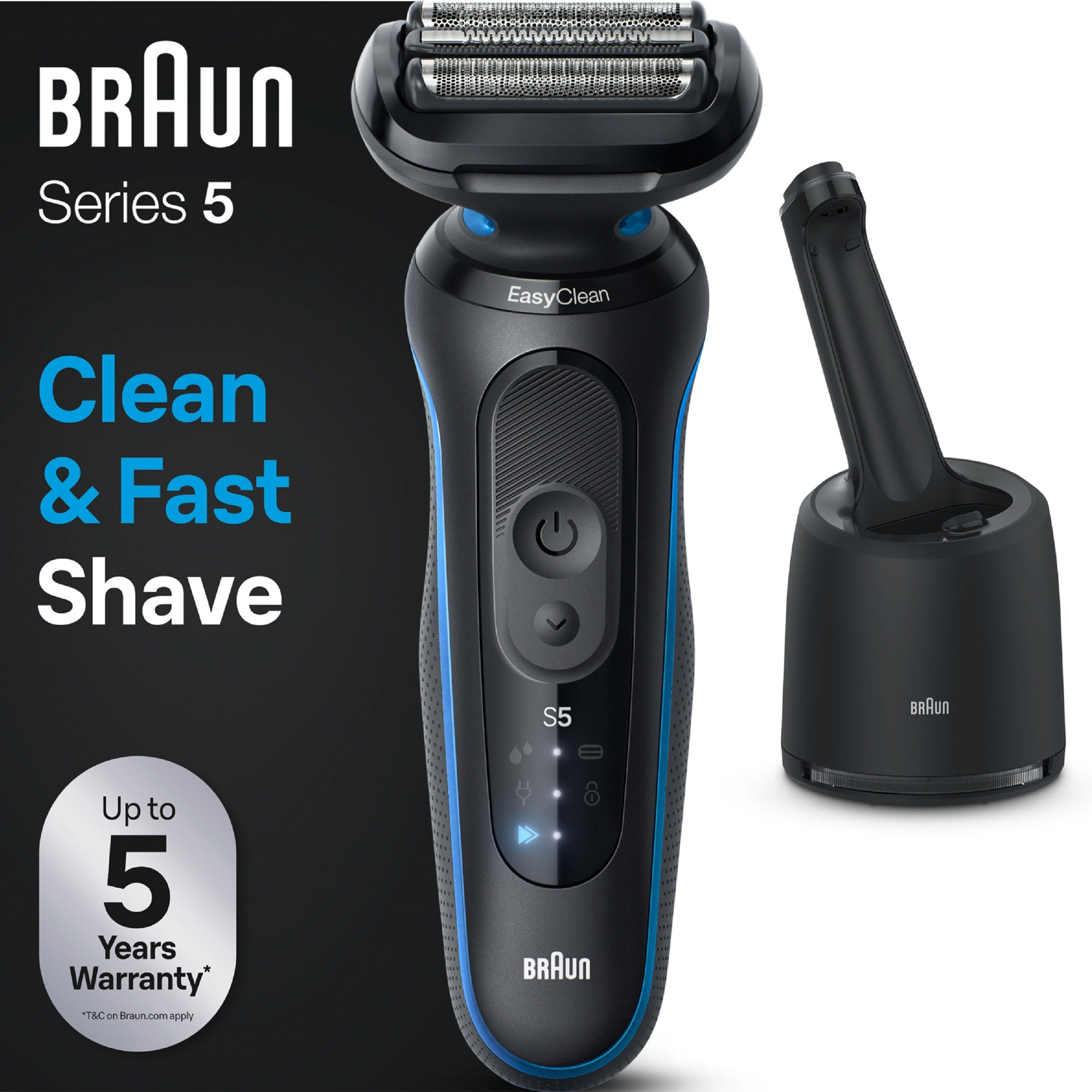 Braun Series 5 52-B7000cc Elektrorasierer blau