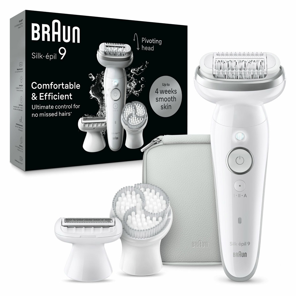 Braun Silk-épil 9 9-061 Epilierer weiß/silber