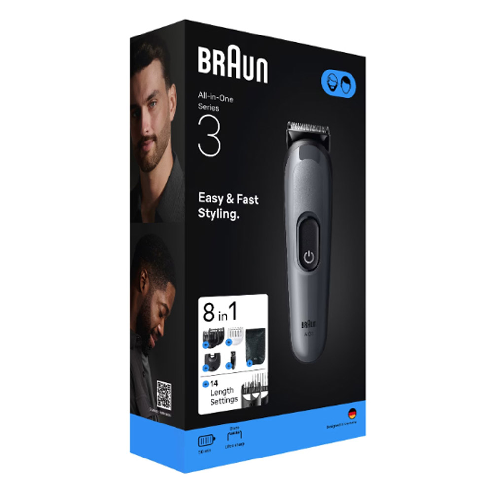 Braun All-in-One Trimmer-Set 3 AIO3540 Multigroomer grau