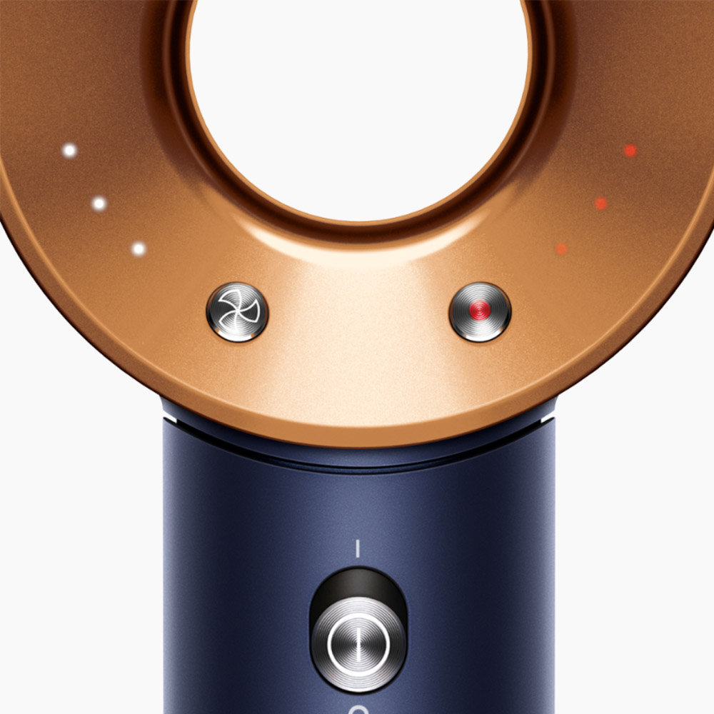 Dyson Supersonic Straight & Wavy Haartrockner nachtblau/kupfer