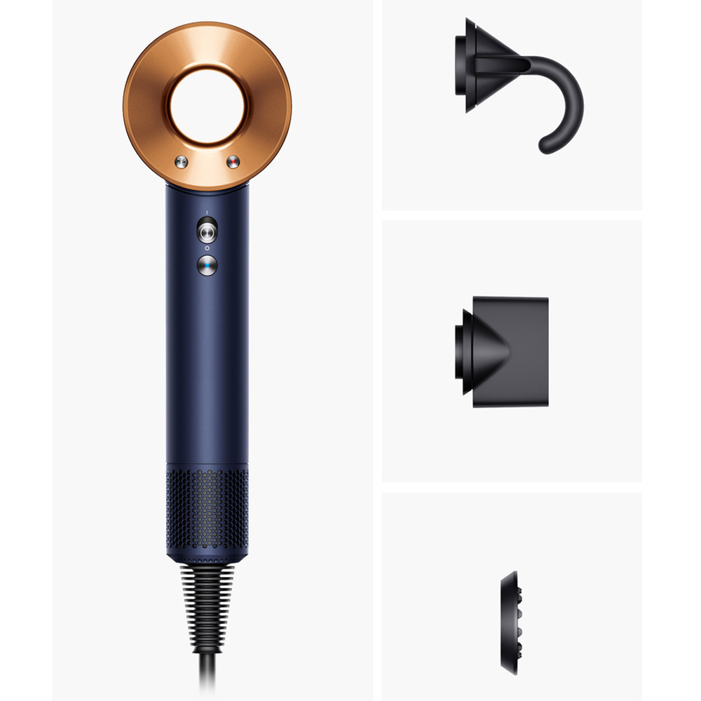 Dyson Supersonic Straight & Wavy Haartrockner nachtblau/kupfer
