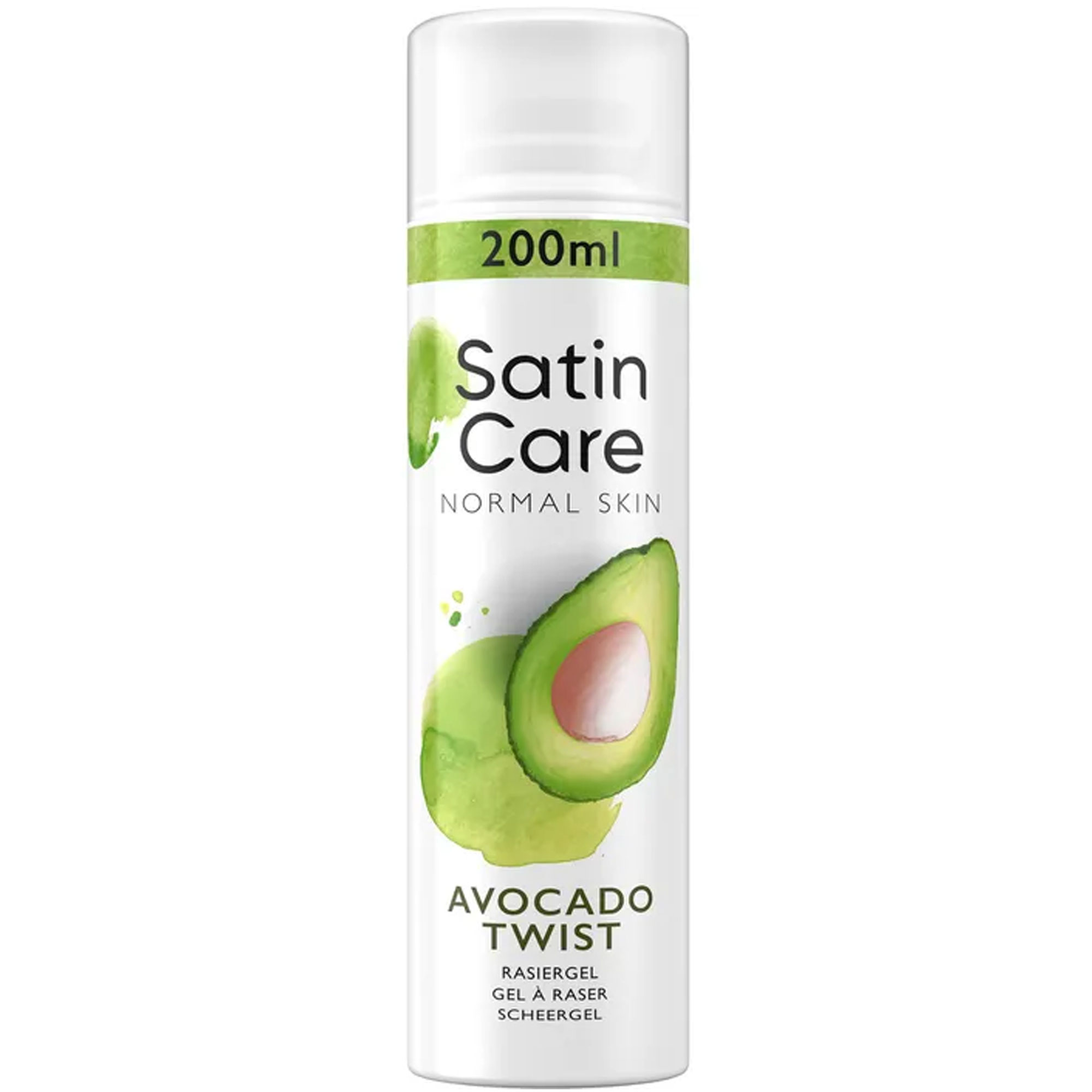 Gillette Satin Care Avocado Twist Intimpflege Rasiergel 200ml