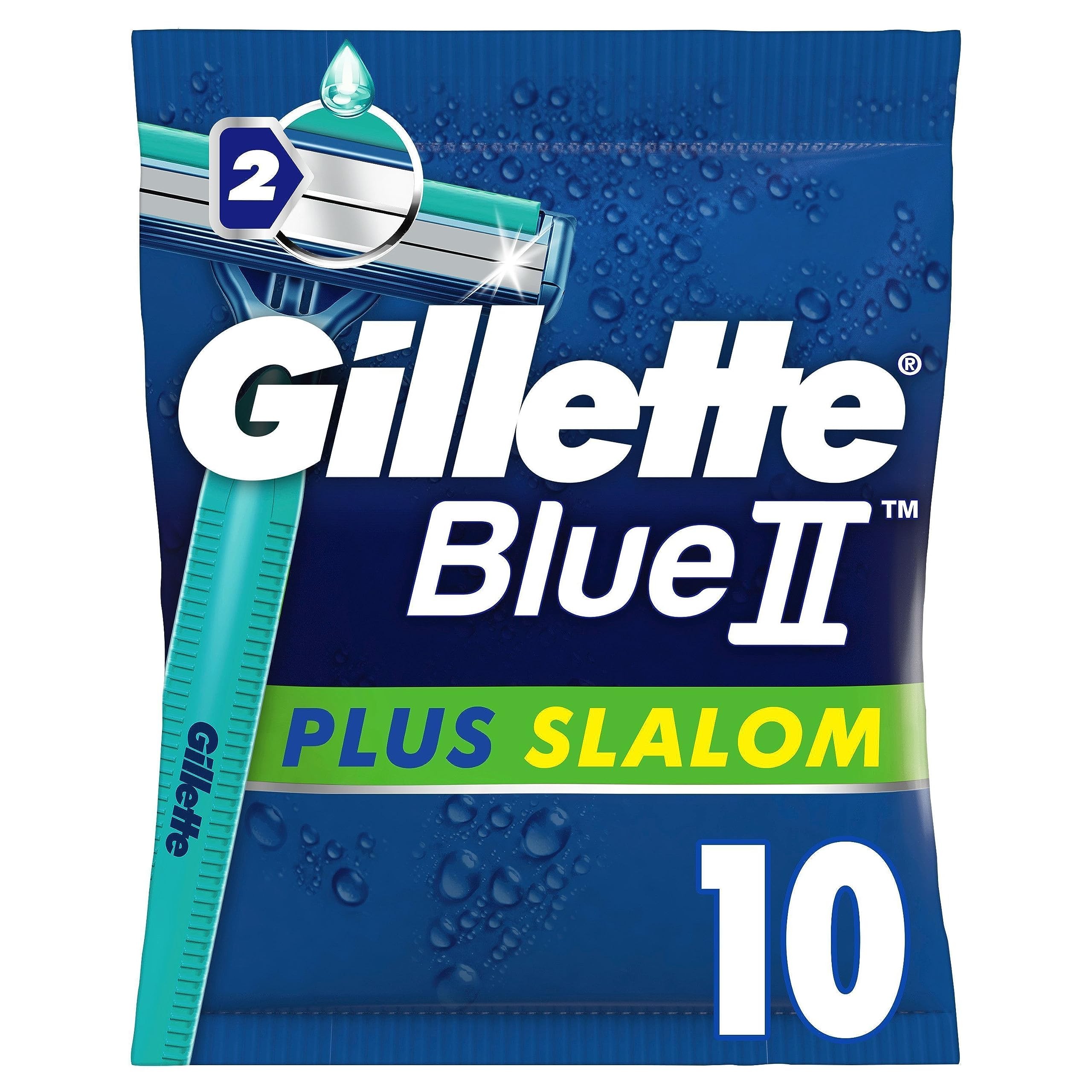 Gillette BlueII Plus Slalom Einwegrasierer 10 Stück