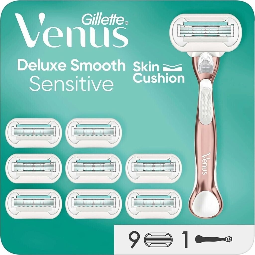Gillette Venus Pro Smooth Sensitive Rasierer inkl. 9 Klingen rosegold