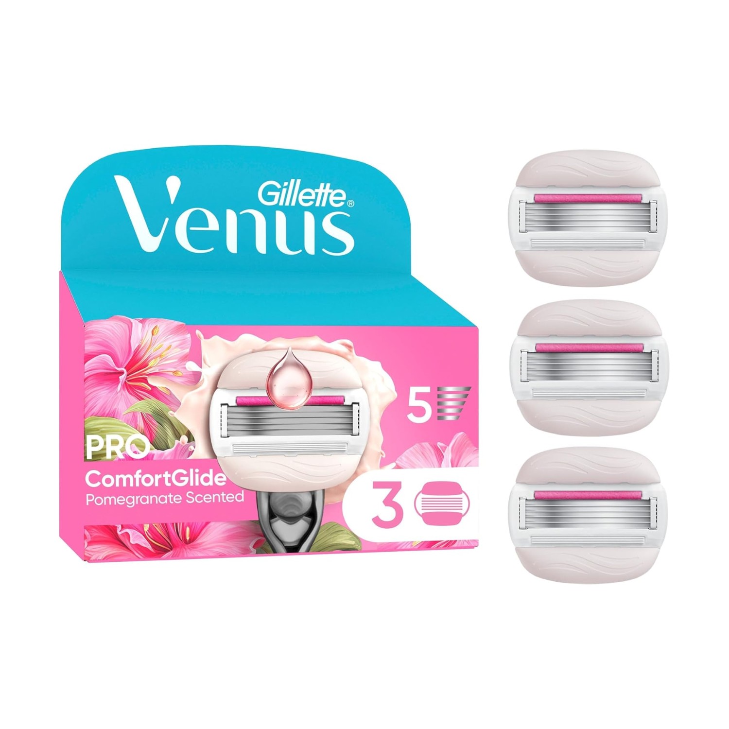 Gillette Venus Pro Comfort-Glide Tropical 3er