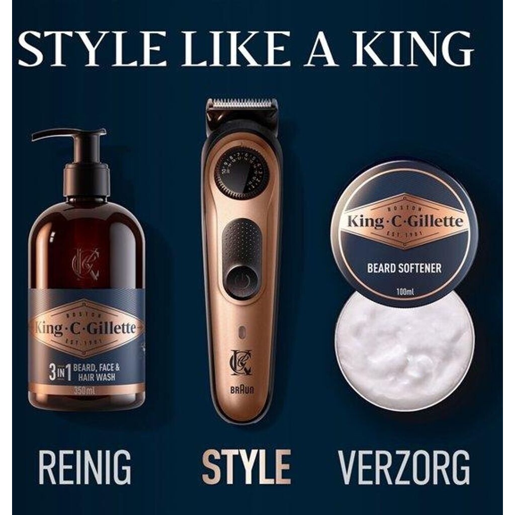 King C. Gillette Pro elektrischer Bartschneider schwarz/kupfer
