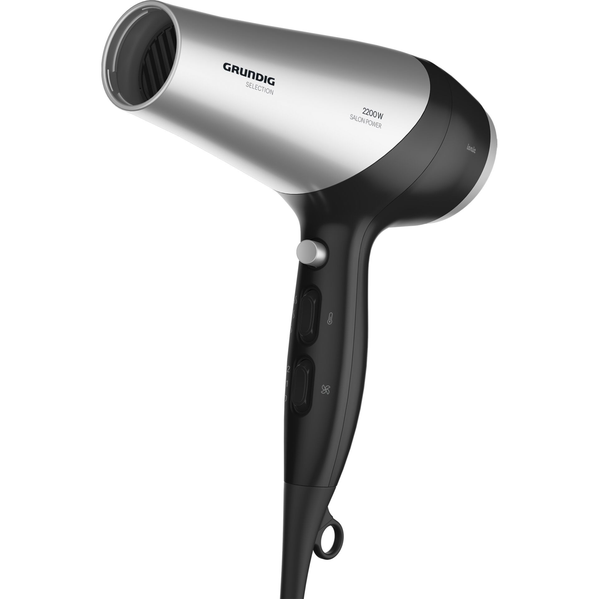 Grundig HD 6080 B Haartrockner 2.200W schwarz/silber