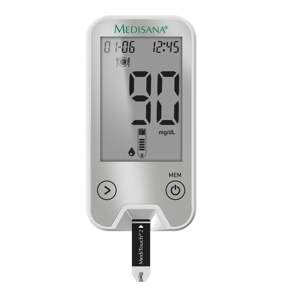 Medisana MediTouch 2 connect Blutzuckermessgerät silber