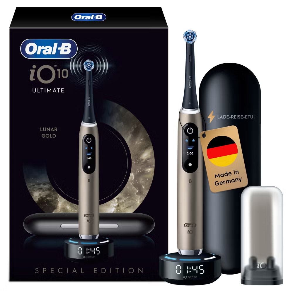 Oral-B iO Series 10 elektrische Zahnbürste lunar gold Special Edition