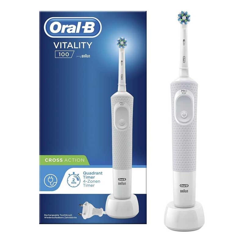 Oral-B Vitality 100 Elektrische Zahnbürste weiß
