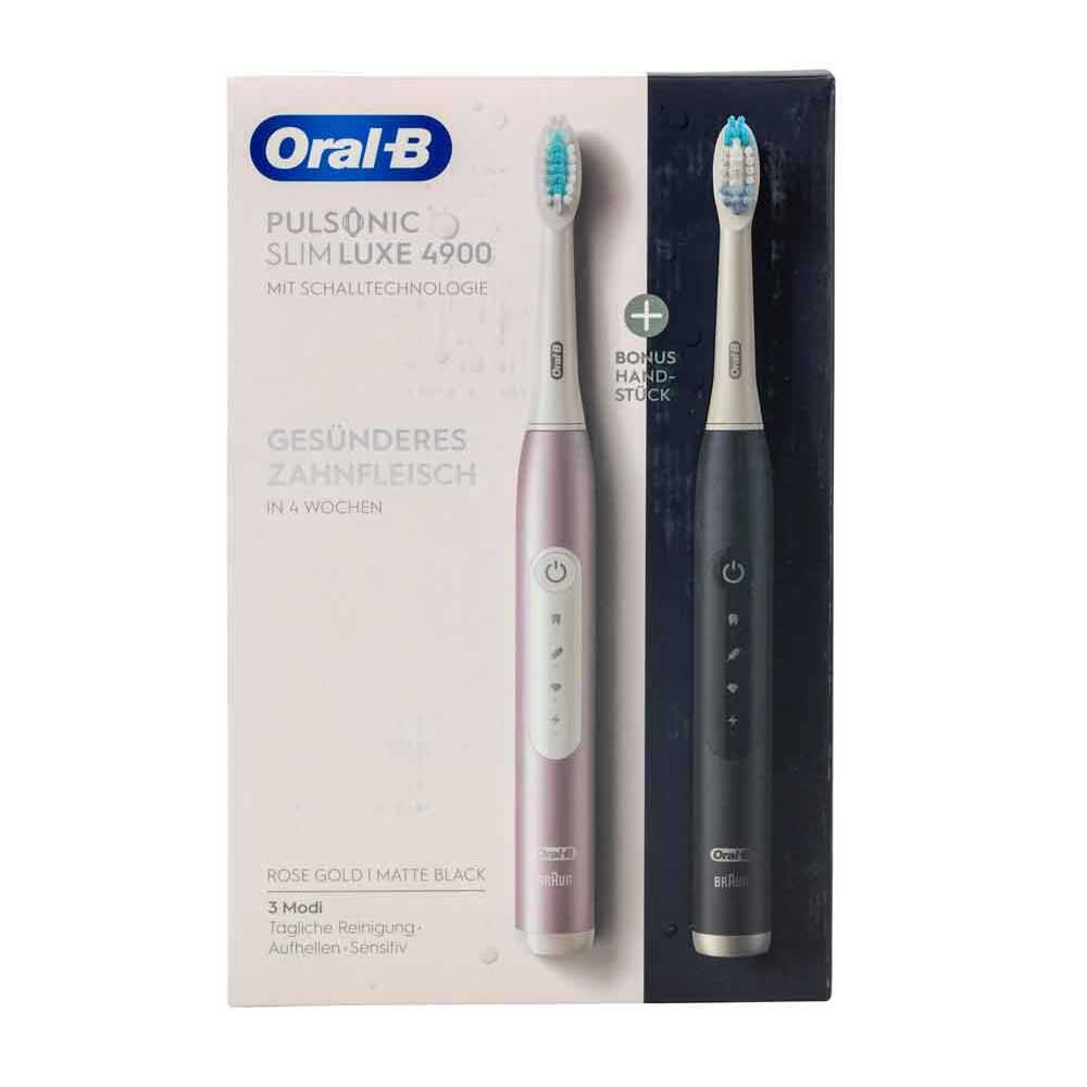 Oral-B Pulsonic Slim Luxe 4900 elektrische Schallzahnbürste schwarz/rosegold