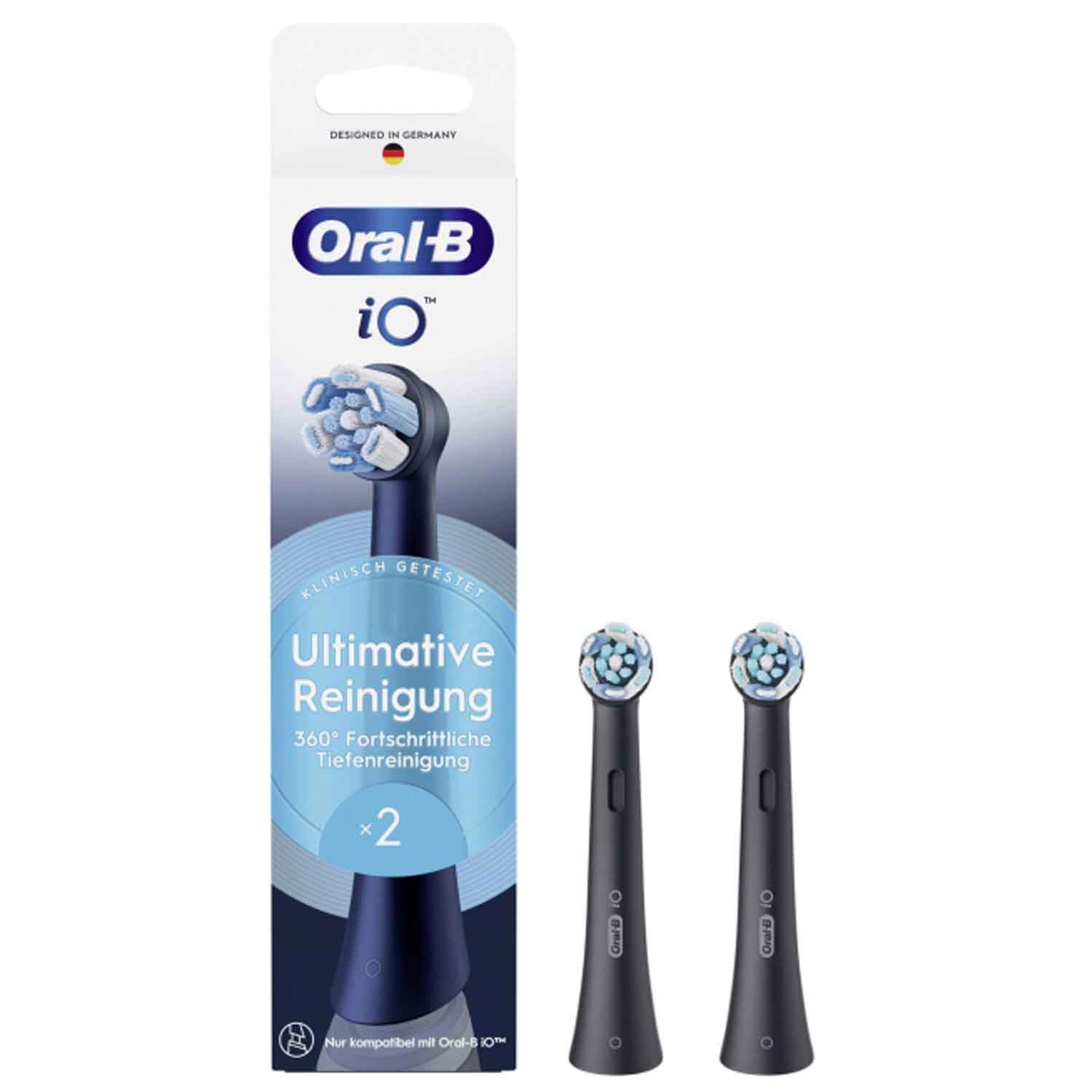 Oral-B iO Ultimative Reinigung Aufsteckbürsten schwarz 2er