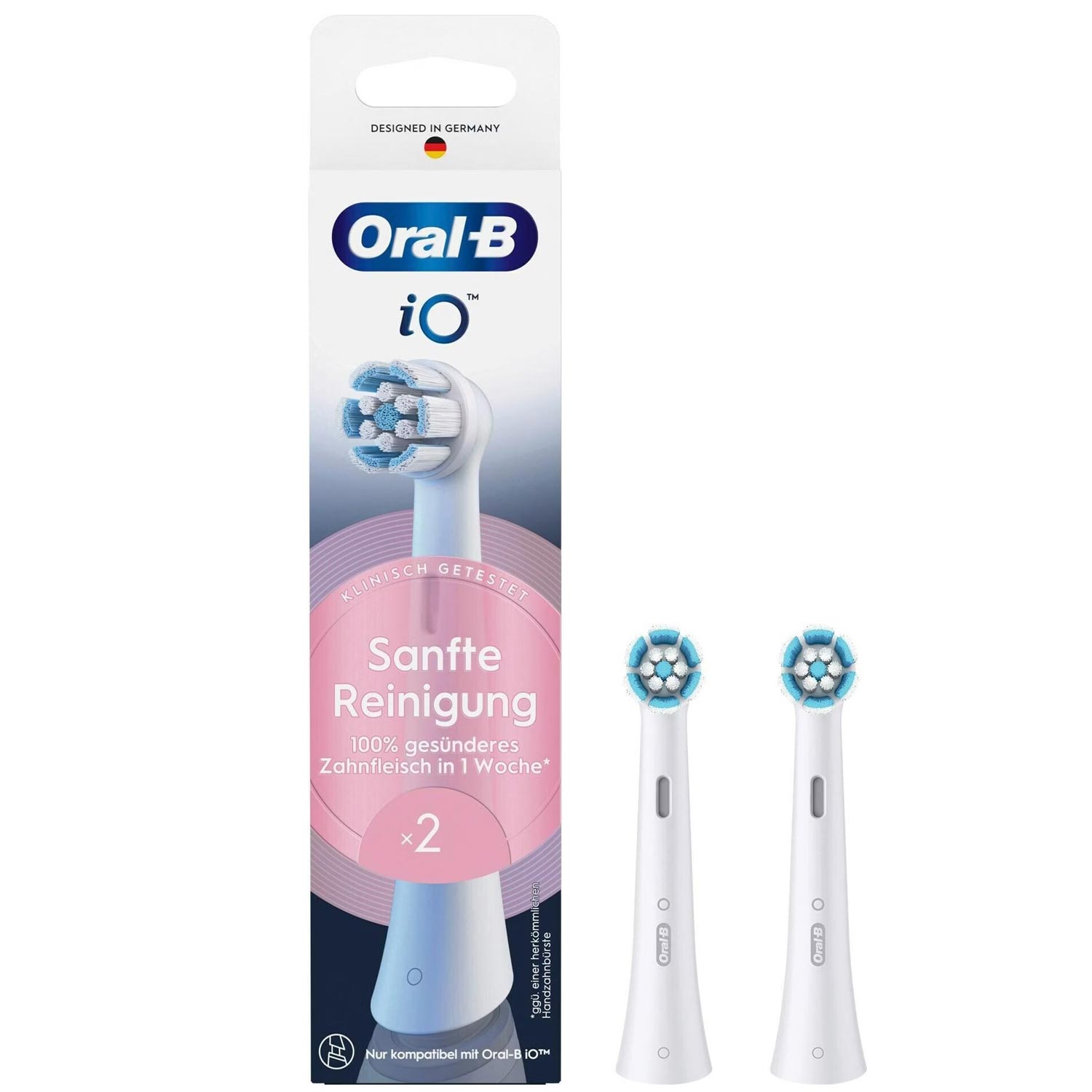 Oral-B iO Sanfte Reinigung Aufsteckbürsten weiß