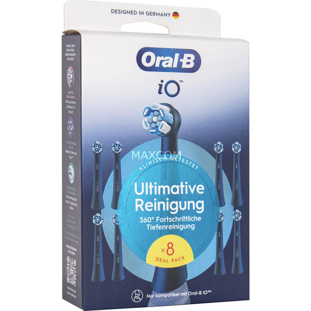 Oral-B iO Ultimative Reinigung Aufsteckbürsten 8 Stück schwarz