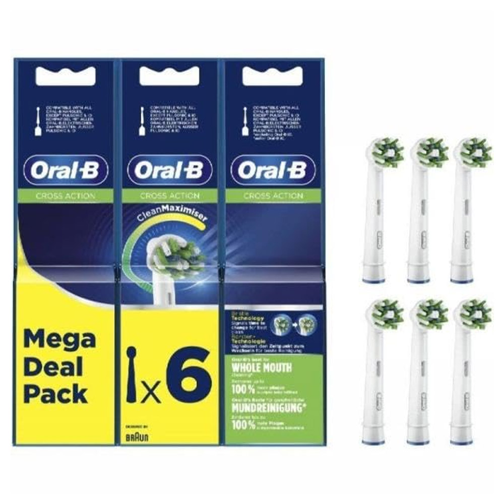 Oral-B Pro Cross Action Aufsteckbürsten 6er