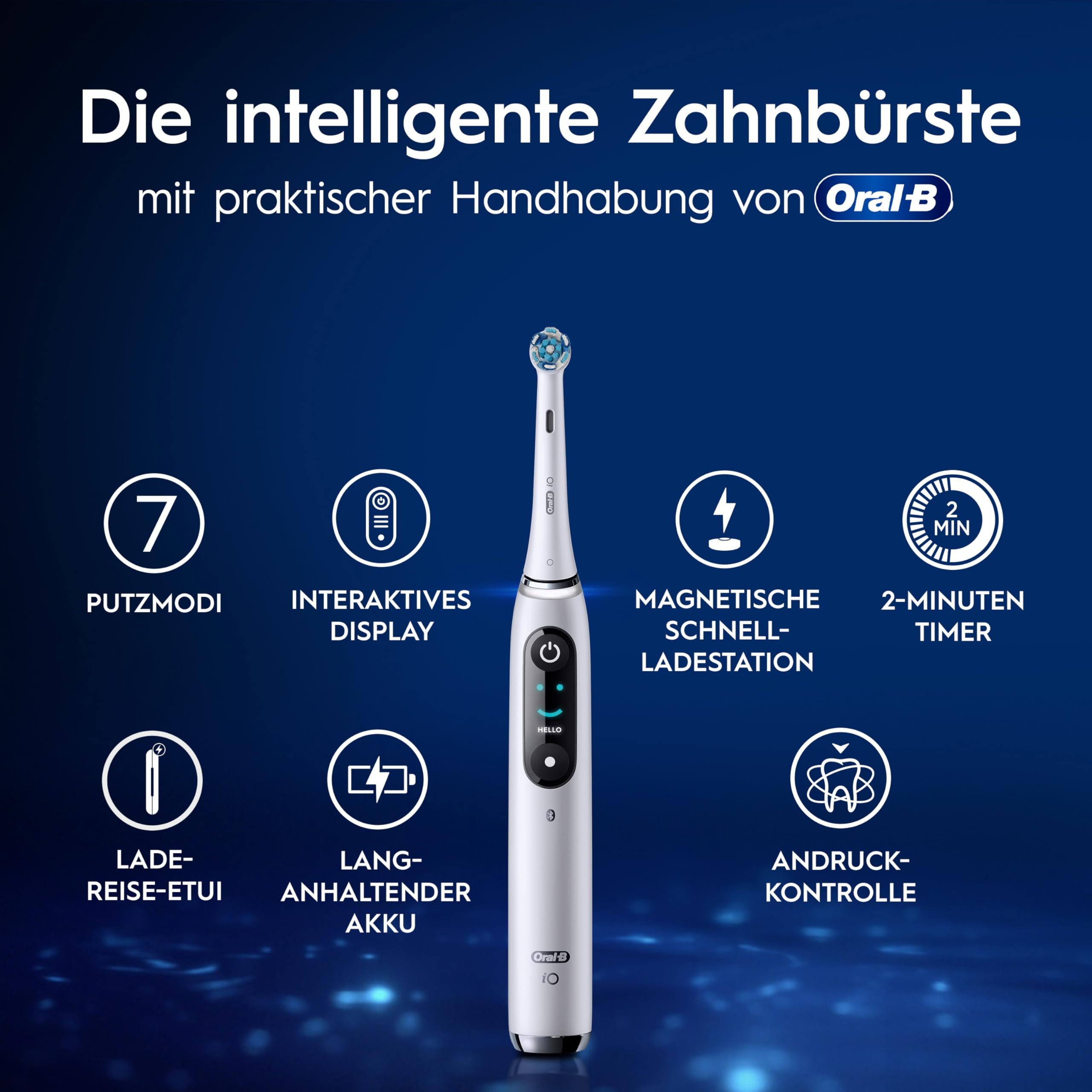 Oral-B iO Series 9 elektrische Zahnbürste weiß Luxe Edition