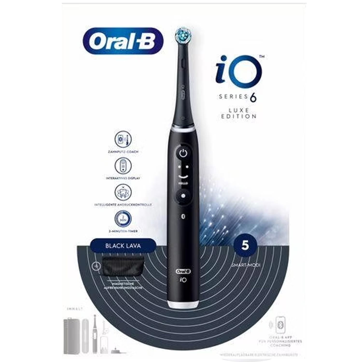 Oral-B iO Series 6 Luxe Edition elektrische Zahnbürste black lava