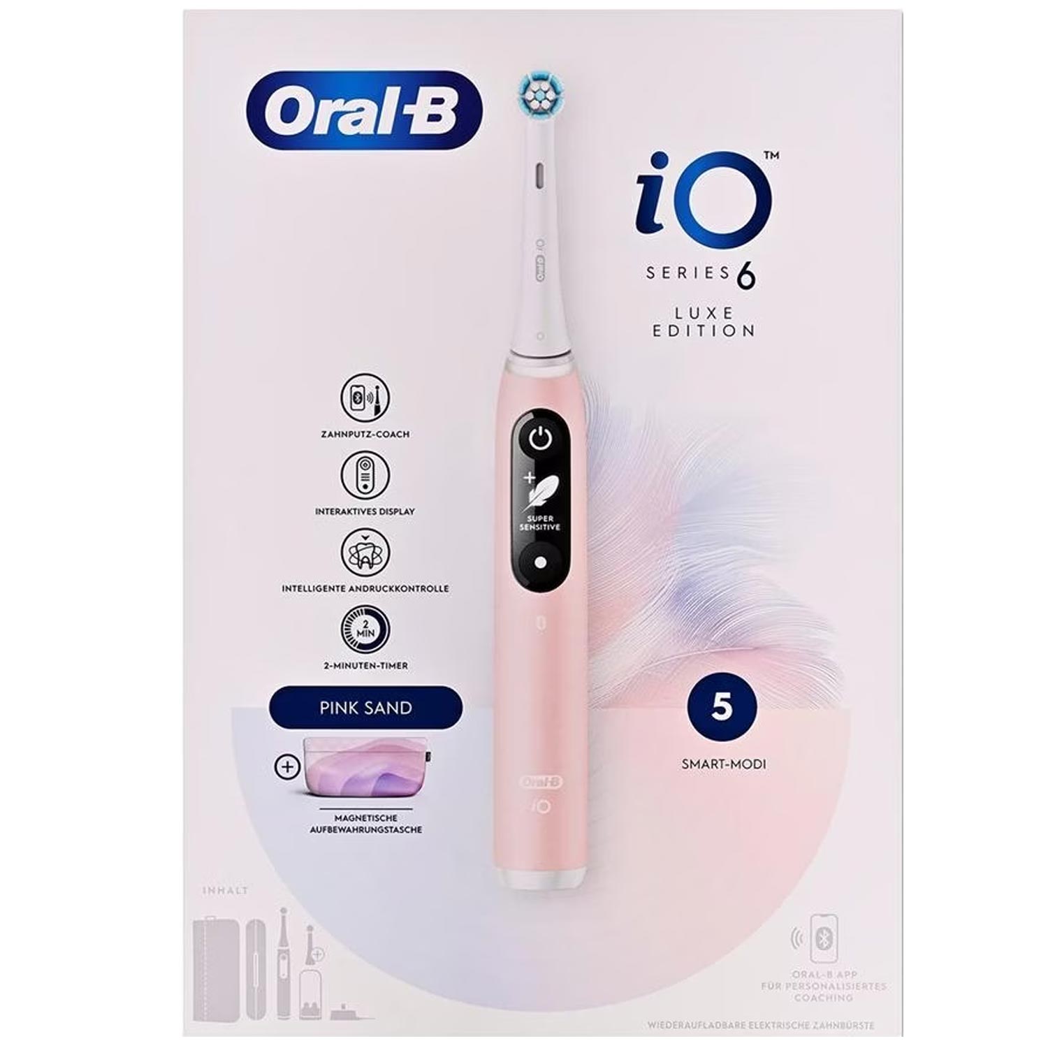 Oral-B iO Series 6 Luxe Edition elektrische Zahnbürste pink sand