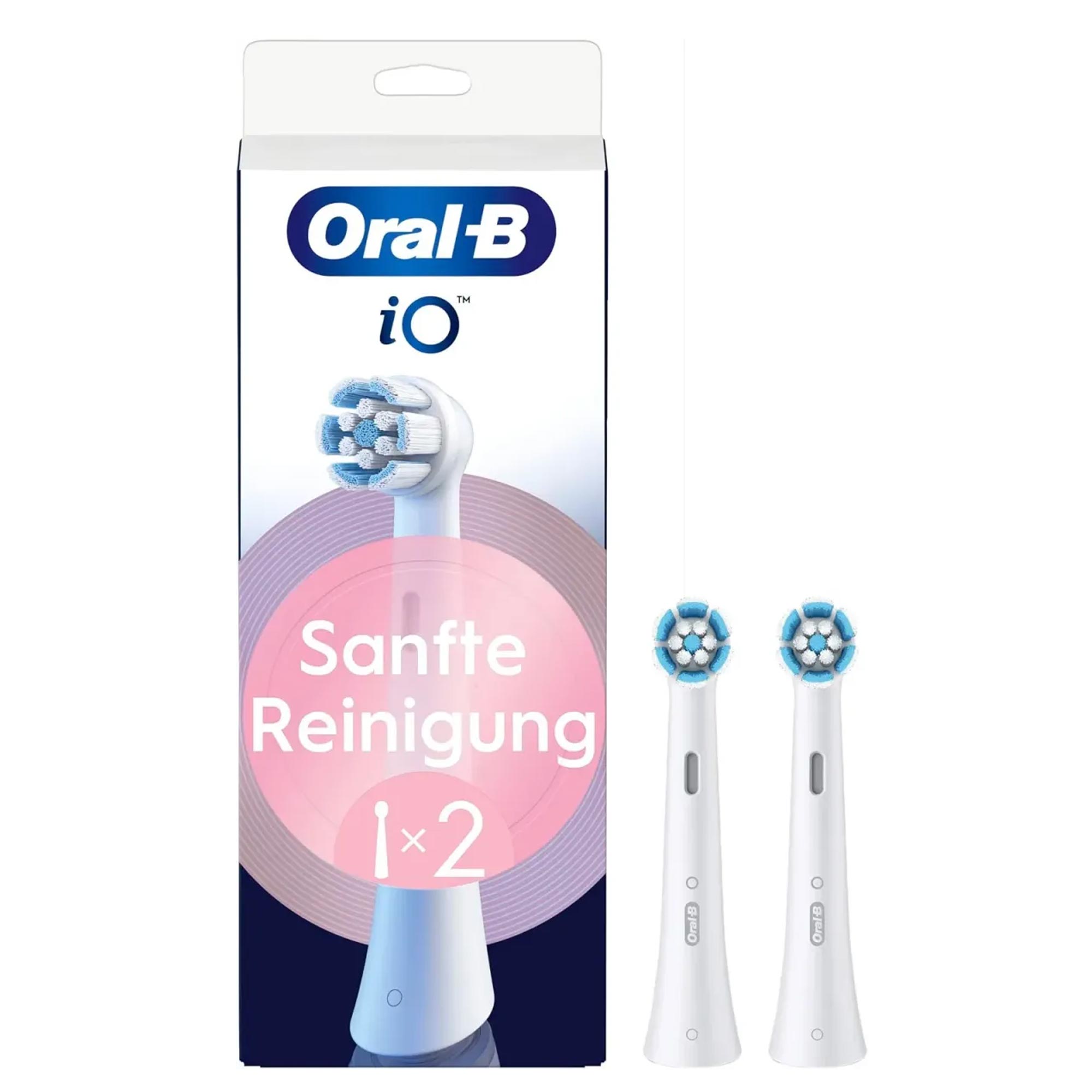 Oral-B iO Gentle Care Aufsteckbürsten 2er-Pack weiß