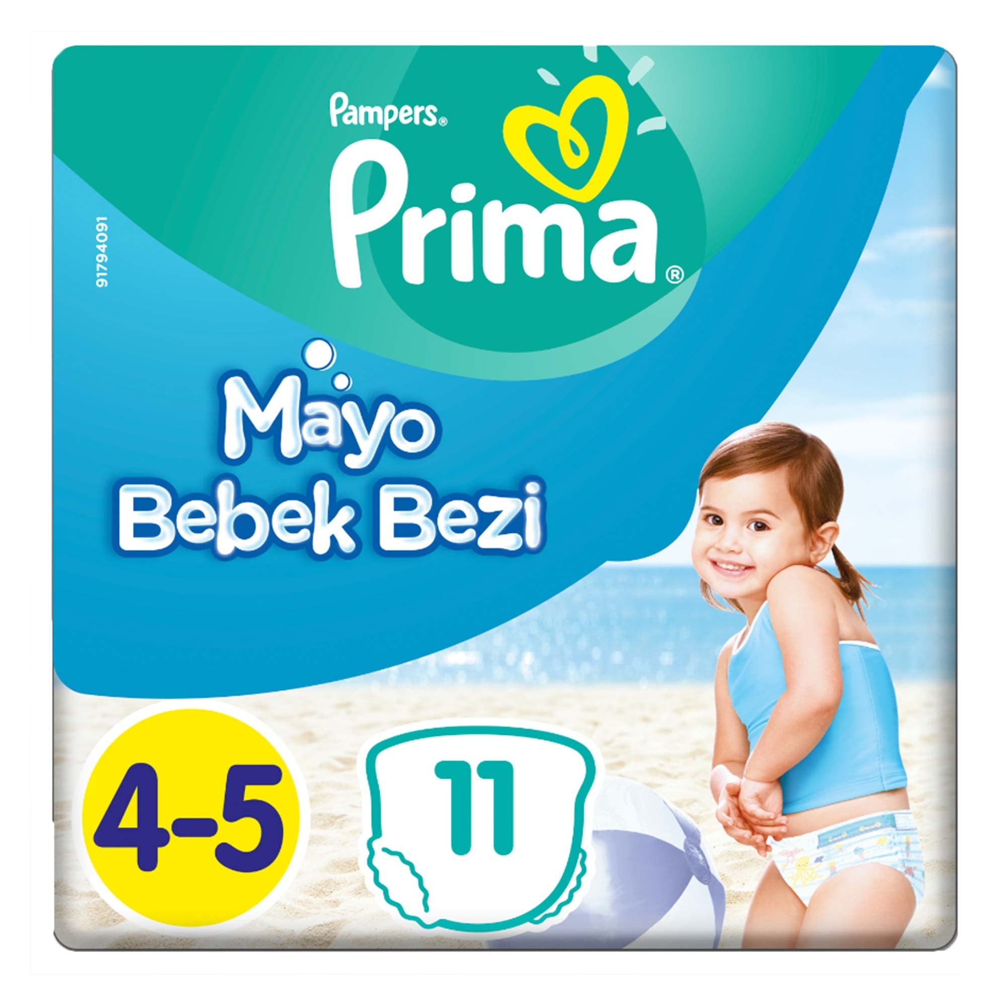 Pampers Splashers Baby Shark Edition Schwimmwindeln Größe 4-5 (9-15 kg) 11 Stück