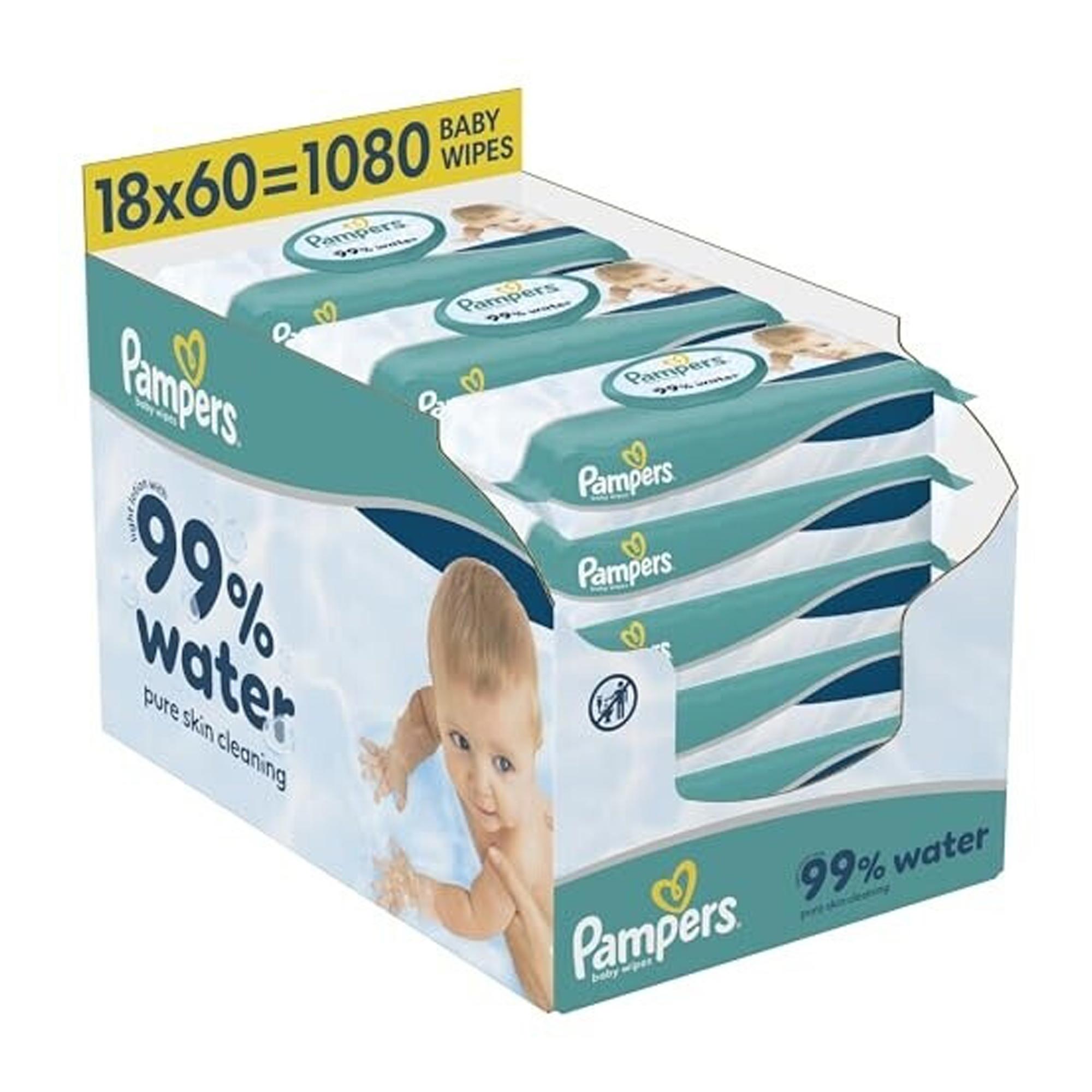 Pampers 99% Water Baby-Feuchttücher 1080 Stück